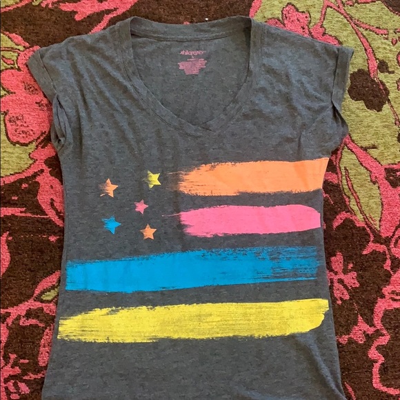 Flag pattern T-shirt - Picture 2 of 3